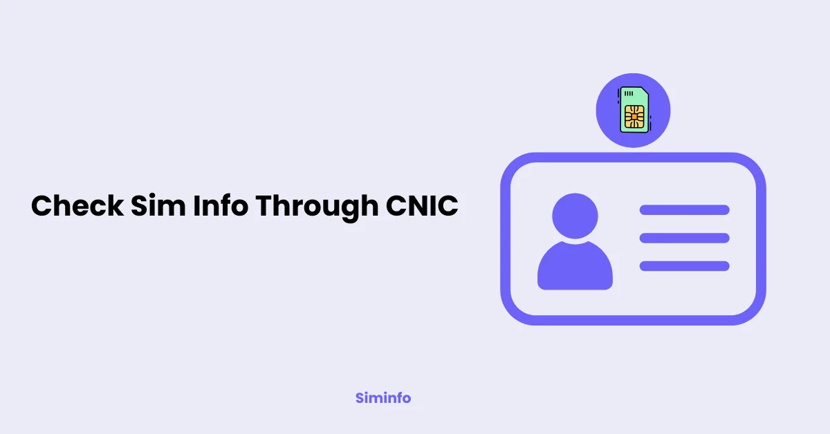Check Sim info Through CNIC